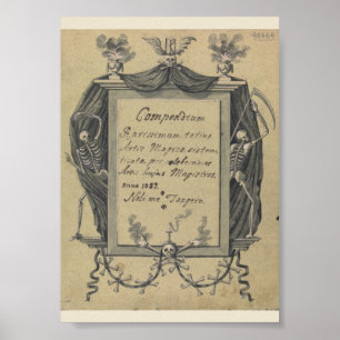 Poster vintage ockult Symboler