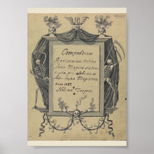 Poster vintage ockult Symboler (Framsidan)