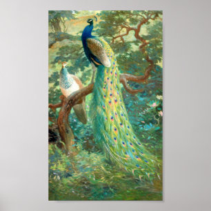 Poster vintage Peacock Image