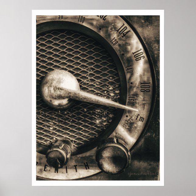 Poster vintage Radio (Framsidan)