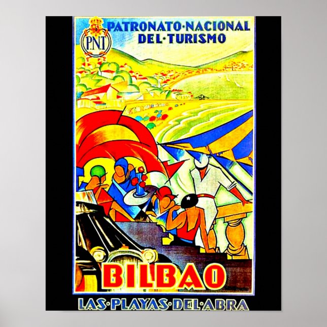 Poster-Vintage resor Art-Bilbao Poster (Framsidan)