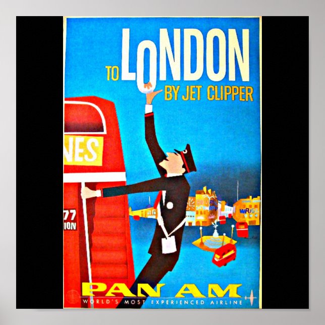 Poster-Vintage resor Art-London Poster (Framsidan)