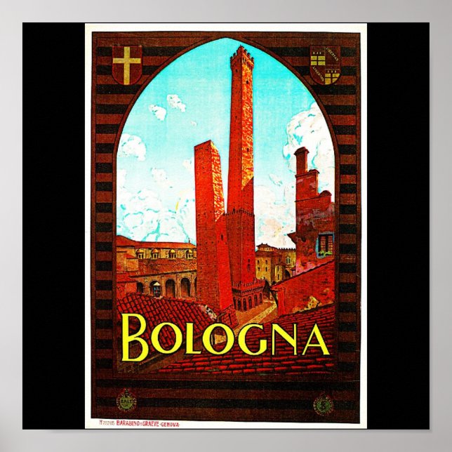 Poster-Vintage resor-Bologna Poster (Framsidan)