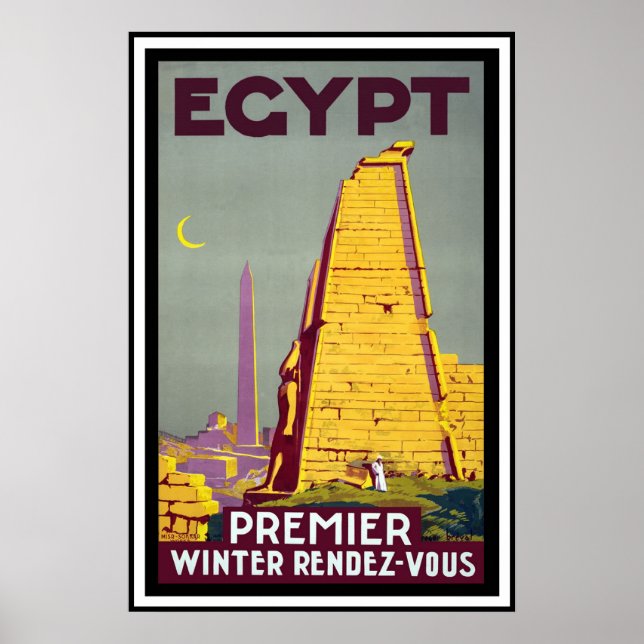 POSTER VINTAGE RESOR - EGYPTEN (Framsidan)