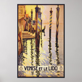 Poster vintage resor - Italien Venedig