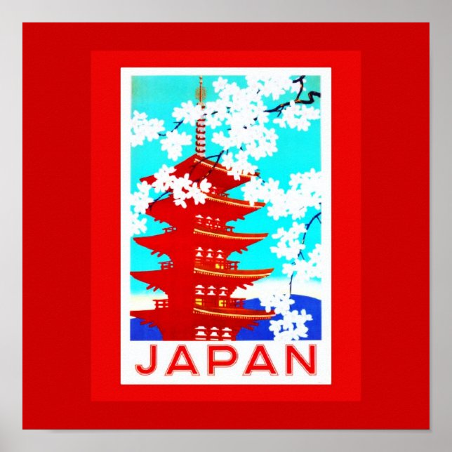 Poster-Vintage resor-Japan 2 Poster (Framsidan)