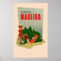 Poster vintage resor - Madeira