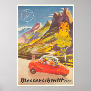 POSTER VINTAGE RESOR - TYSKLAND