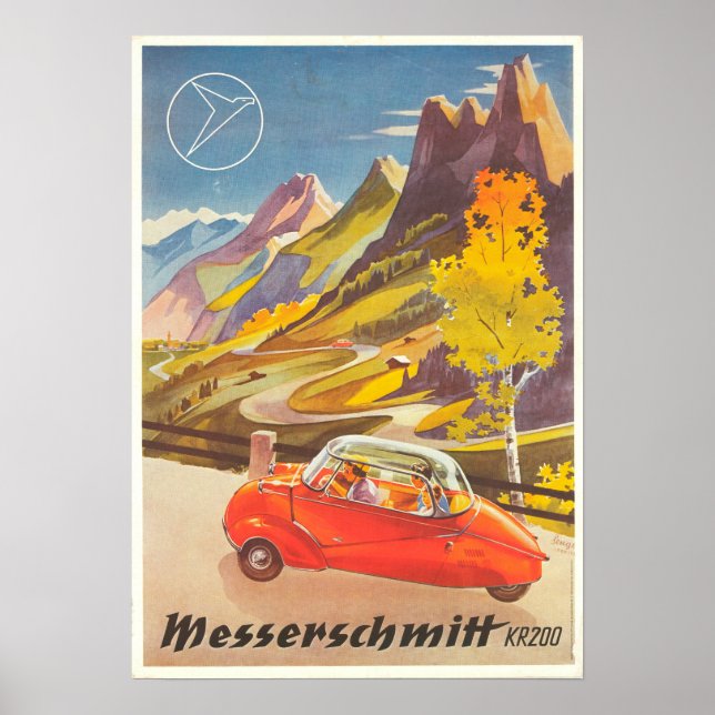 POSTER VINTAGE RESOR - TYSKLAND (Framsidan)