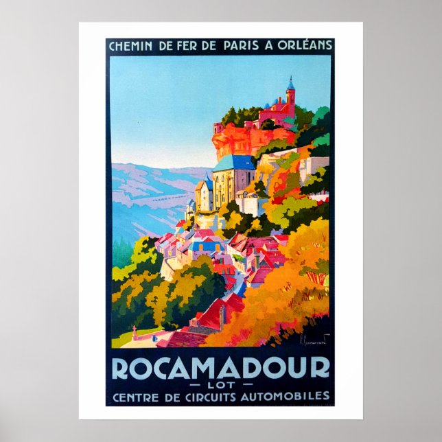 Poster vintage - Rocamadour (Framsidan)