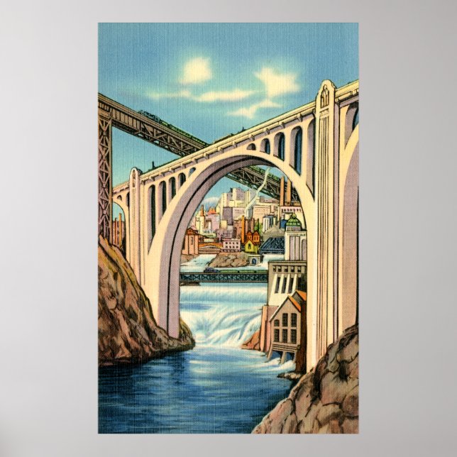 Poster vintage Spokane (Framsidan)