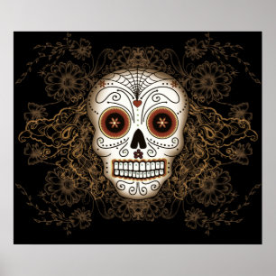 Poster vintage Sugar Skull