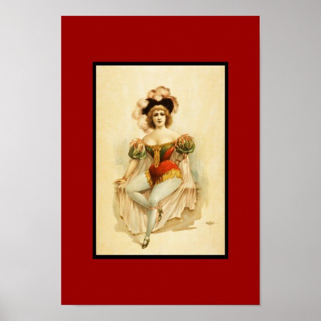 Poster Vintage Theater Woman (Framsidan)