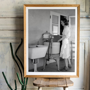 Poster vintage Tvätt-rum