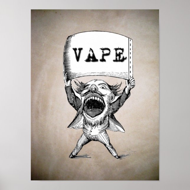 Poster vintage Vape High Quality (Framsidan)