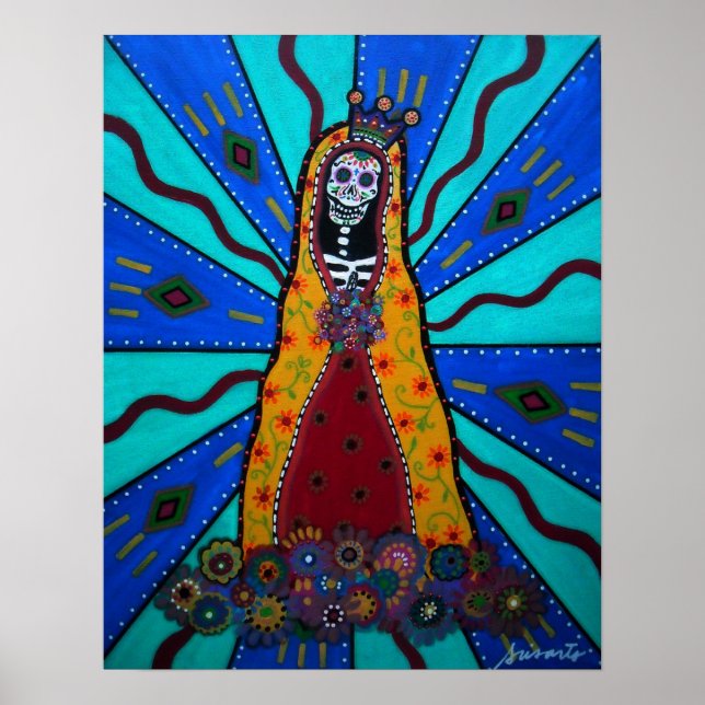POSTER VIRGIN GUADALUPE DAY OF THE DEAD (Framsidan)