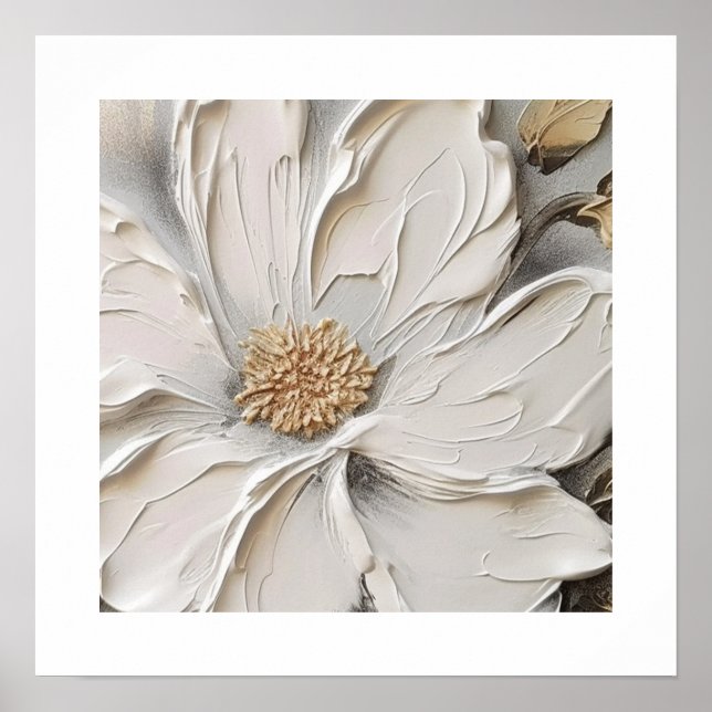 Poster - vit Daisy (Framsidan)