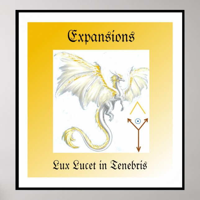 Poster Vita vingade draken (Framsidan)