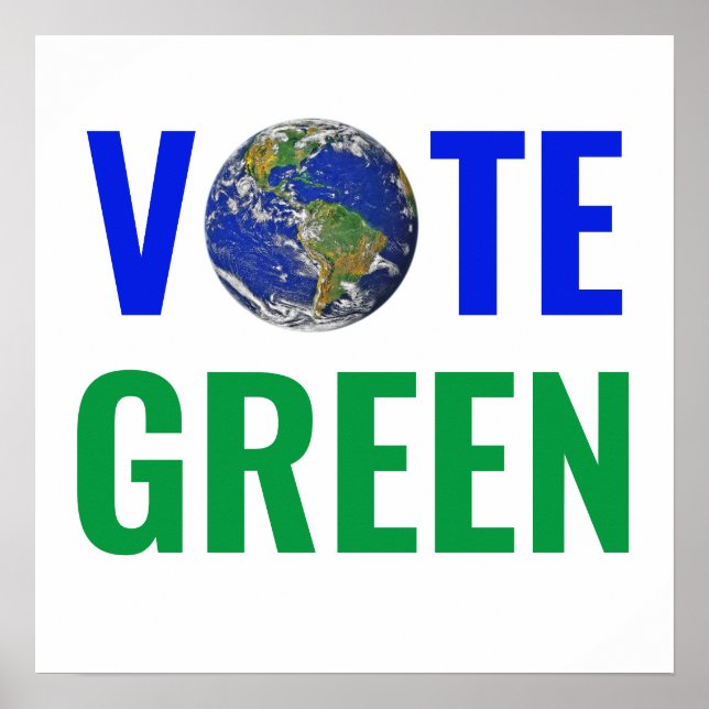 Poster Vote GRÖNT Biden President Kamala Harris (Framsidan)