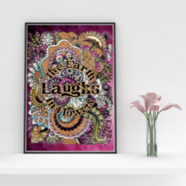 Poster Vuxen av blommigt