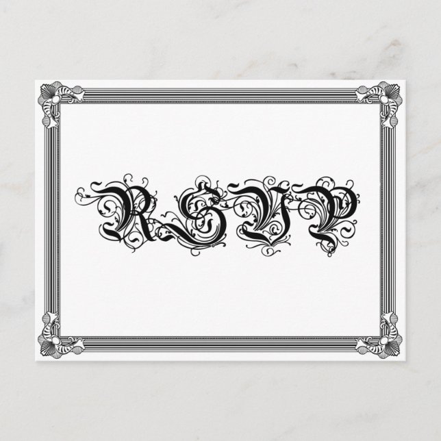 Poster vykort för Stil Red & Black DIY OSA (Framsida)