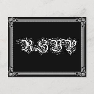 Poster vykort för Stil Rosa & Black DIY OSA