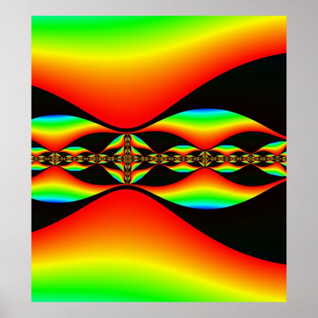 Poster w/ Mandelbrot Fractal (Framsidan)