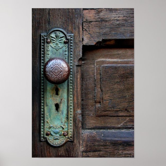 Poster w/Options 'Old Door Knob' av Joanne Coyle (Framsidan)