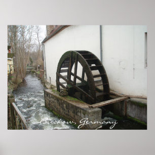 Poster Watermill Wheel