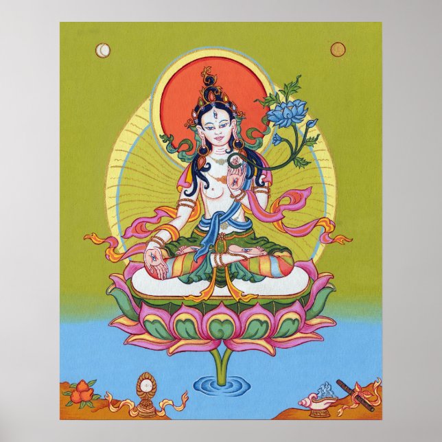 POSTER White Tara - Long Life - från $14,25 (Framsidan)