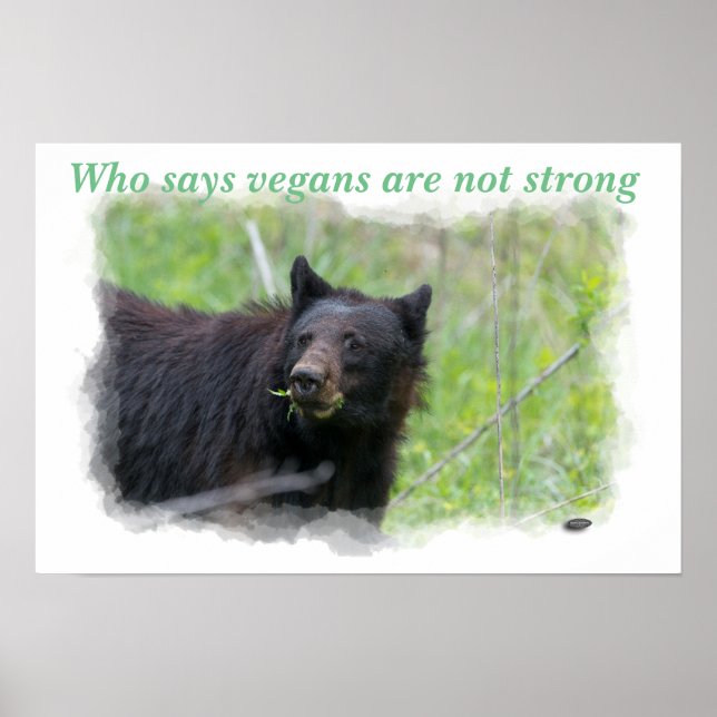 Poster - Who says vegans are not strong (Framsidan)