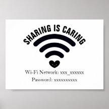 Poster WiFi-lösenord