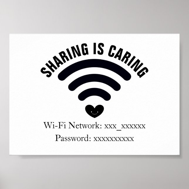 Poster WiFi-lösenord (Framsidan)