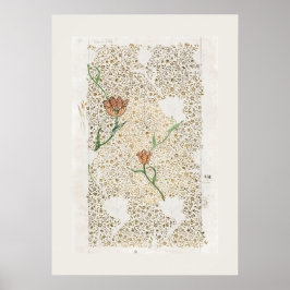 POSTER: WILLIAM MORRIS : GARDEN TULIP : 1885 POSTER