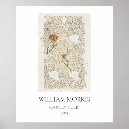POSTER: WILLIAM MORRIS : GARDEN TULIP : 1885 POSTER