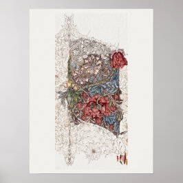 POSTER: WILLIAM MORRIS: HONEYSUCKLE + TULIP POSTER