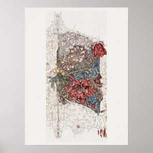 POSTER: WILLIAM MORRIS: HONEYSUCKLE + TULIP POSTER