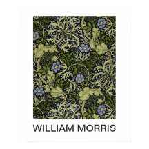Poster - William Morris Lila Blommigt Print