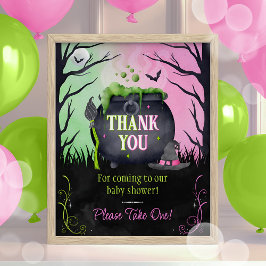  Poster Witch Halloween Baby Shower Favors
