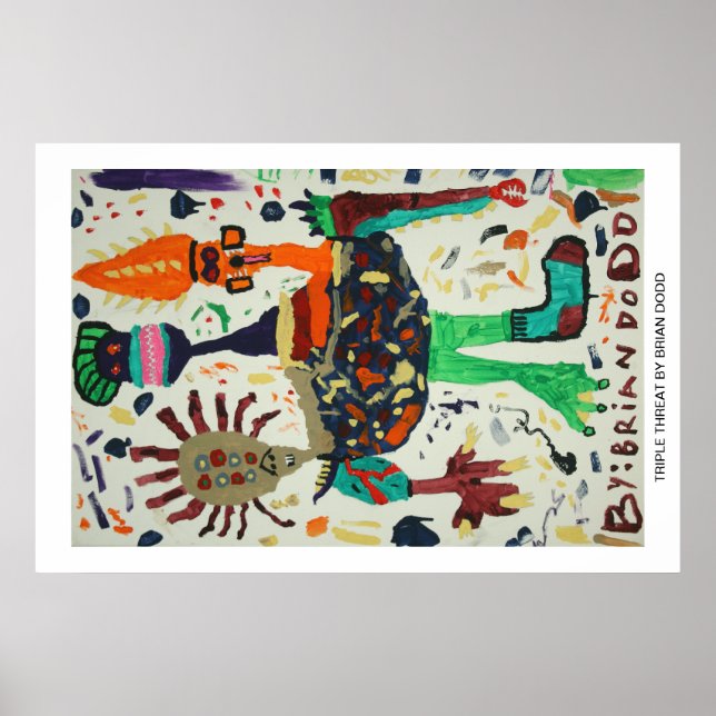 Poster with Triple Threat (Framsidan)