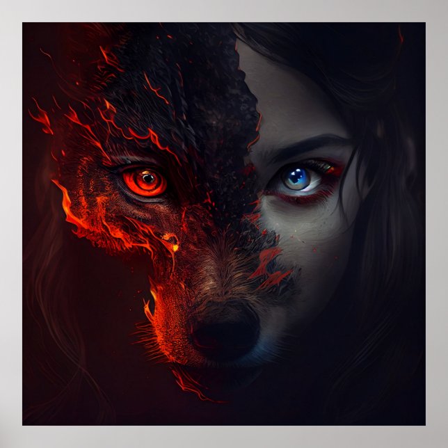 Poster Wolf Fire (Framsidan)