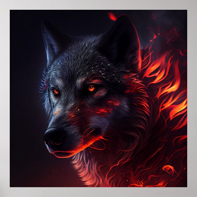 Poster Wolf Fire (Framsidan)