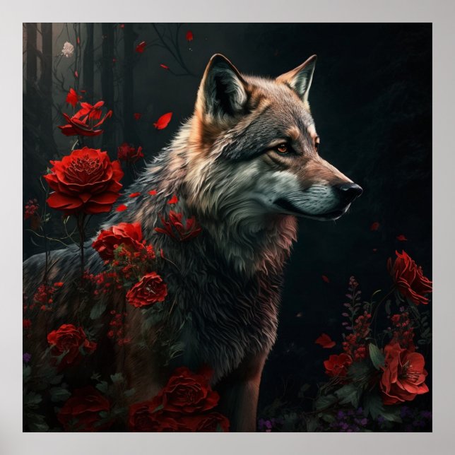 Poster Wolf Fleur (Framsidan)