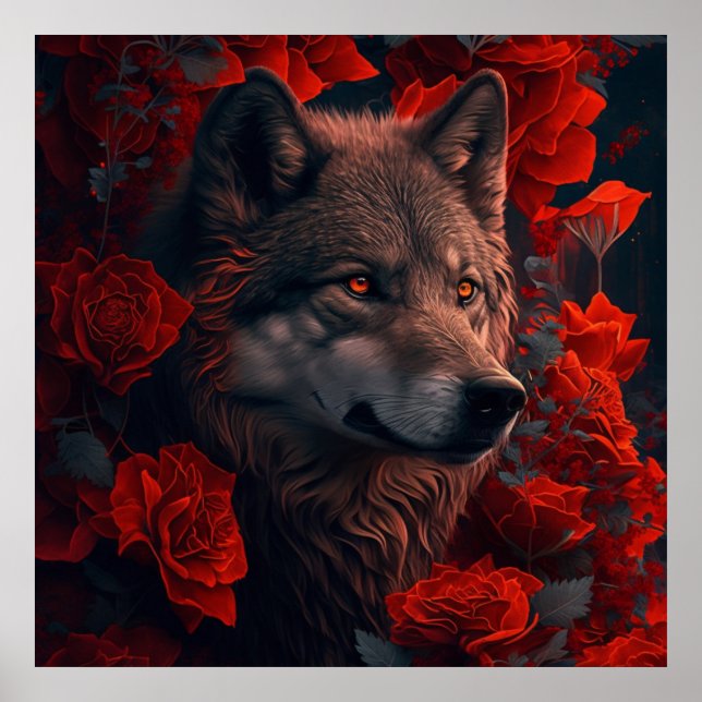 Poster Wolf Fleur (Framsidan)