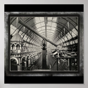 Poster-World's Fair-Underbar Telescope Poster
