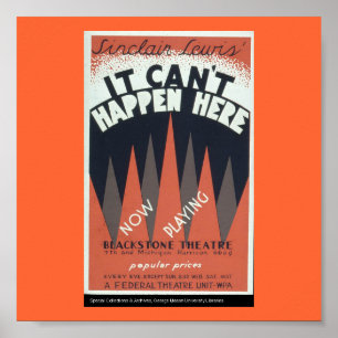 Poster-WPA Chicago-det kan inte hända här 2 Poster