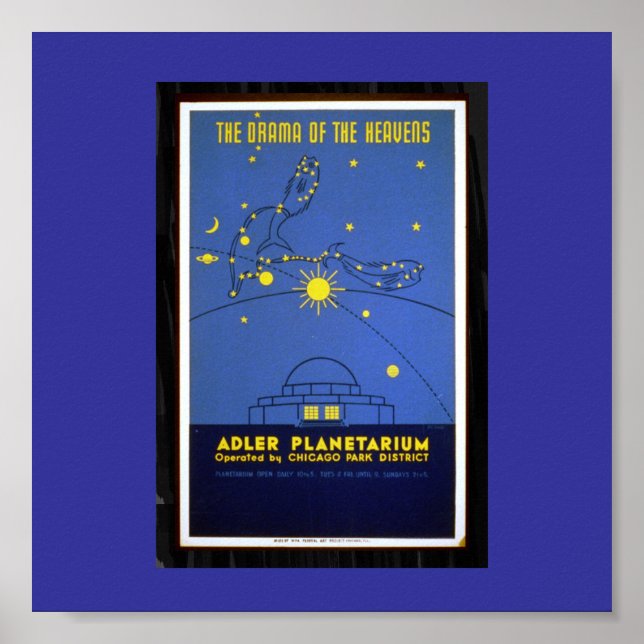 Poster-WPA Chicago-Drama på Heavens-WPA Poster (Framsidan)