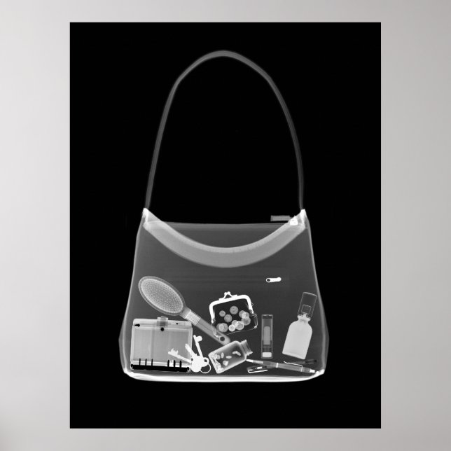 POSTER - X RAY PURSE BLACK GRÅTT (Framsidan)