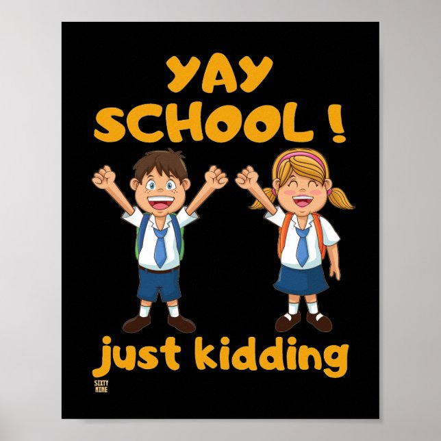 poster "YAY SCHOOL". (Framsidan)