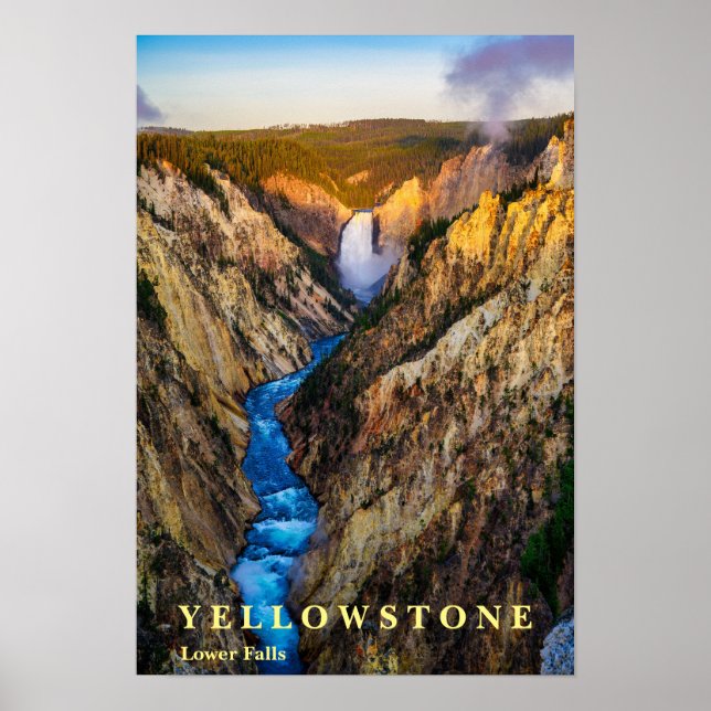 Poster Yellowstone Falls (Framsidan)